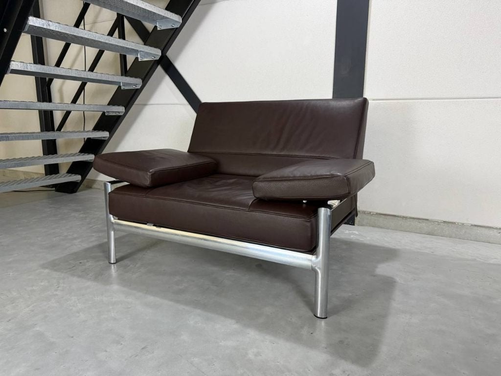 Jori Metropole fauteuil - donkerbruin leer, Ophalen, Nieuw, Leer, 75 tot 100 cm