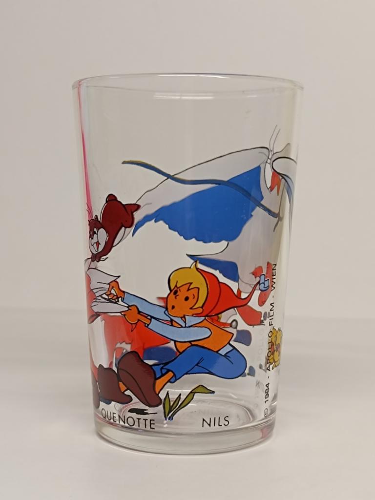 Nils Holgersson Quenotte 1983 vintage glas, Enlèvement ou Envoi