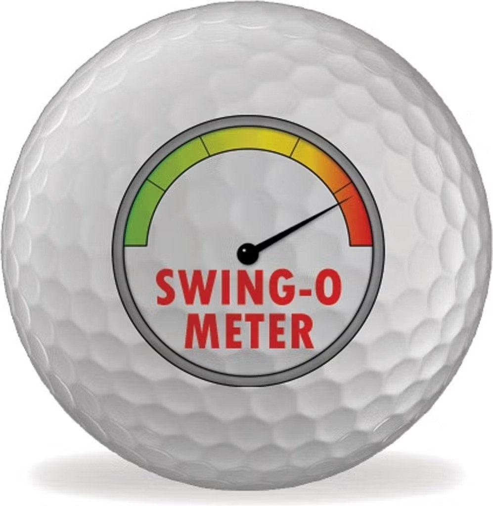 Golfballen bedrukt - Swing-O Meter - set van 3, Sports & Fitness, Enlèvement ou Envoi, Neuf, Set, Autres marques