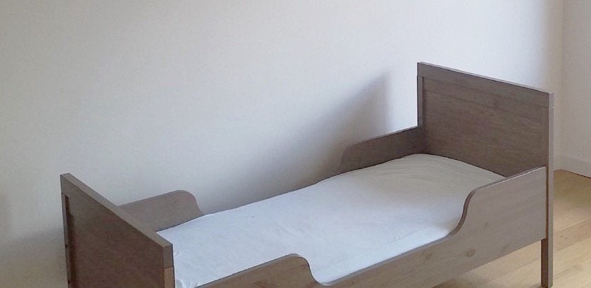Cadre de lit enfant IKEA SUNDVIK +sommier SULTAN LADE 70x160, 70 à 85 cm, Sommier à lattes, Enlèvement, Utilisé