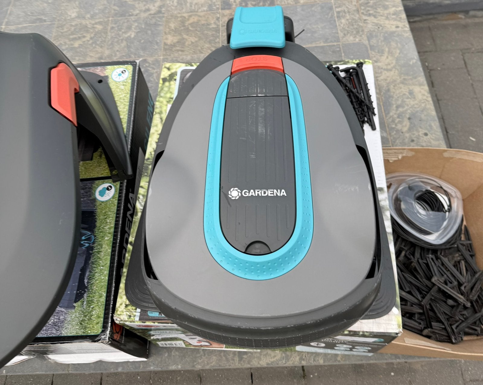 Gardena robotmaaier, Tuin en Terras, Robotmaaiers, Ophalen, Gebruikt