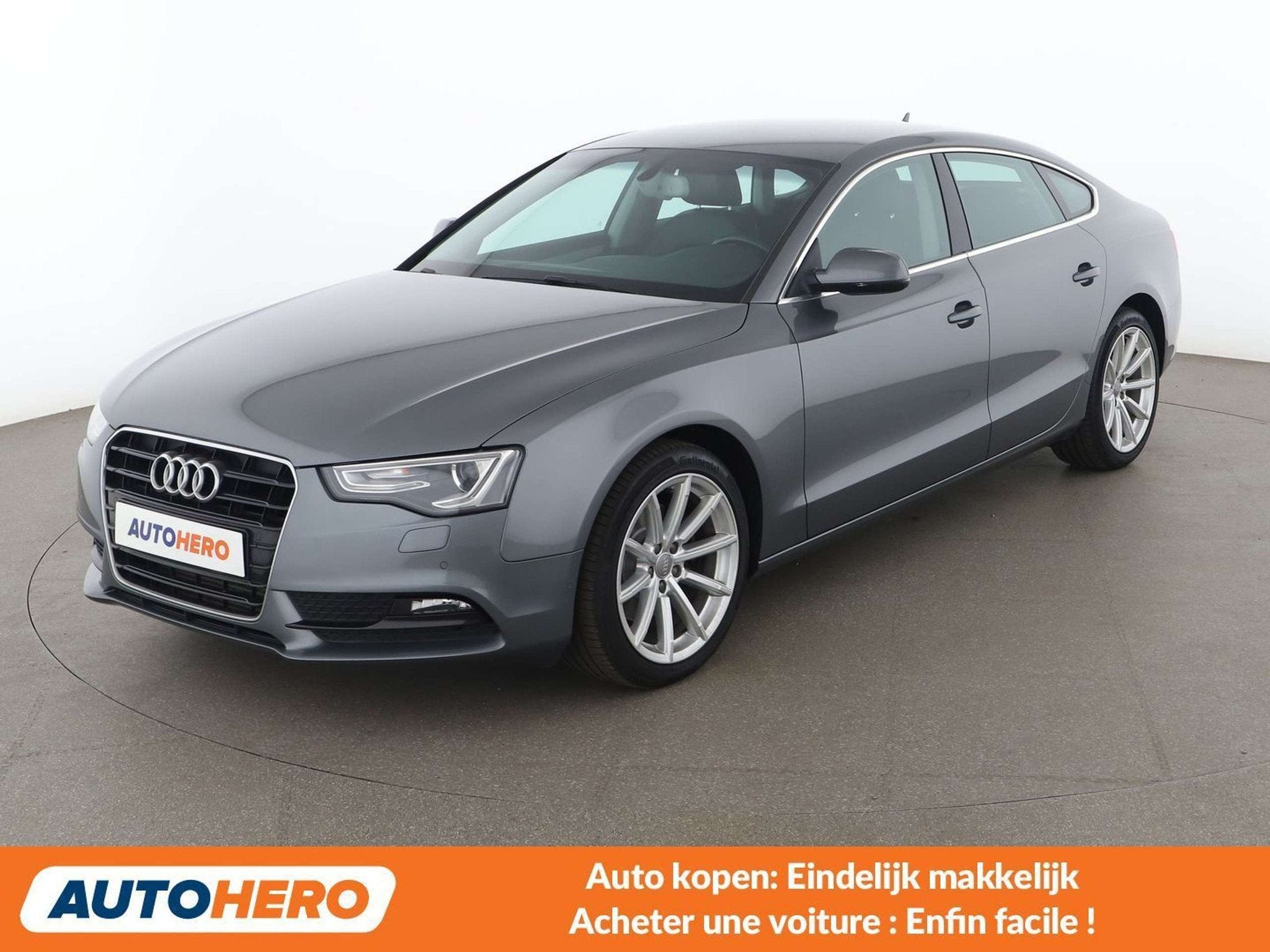 Audi A5 1.8 TFSI (année de construction 2015), Autos, Cuir, Argent ou Gris, Achat, Noir