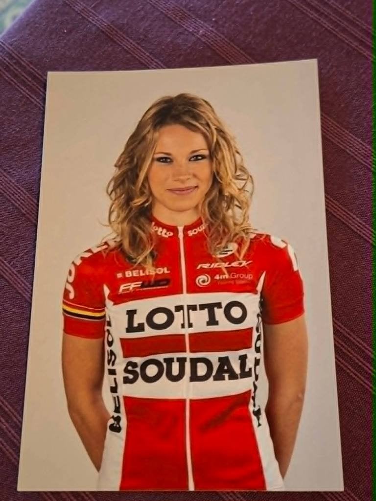 Foto (Repro) Marion Rousse / Lotto-Soudal, Ophalen of Verzenden, Zo goed als nieuw, Poster, Plaatje of Sticker