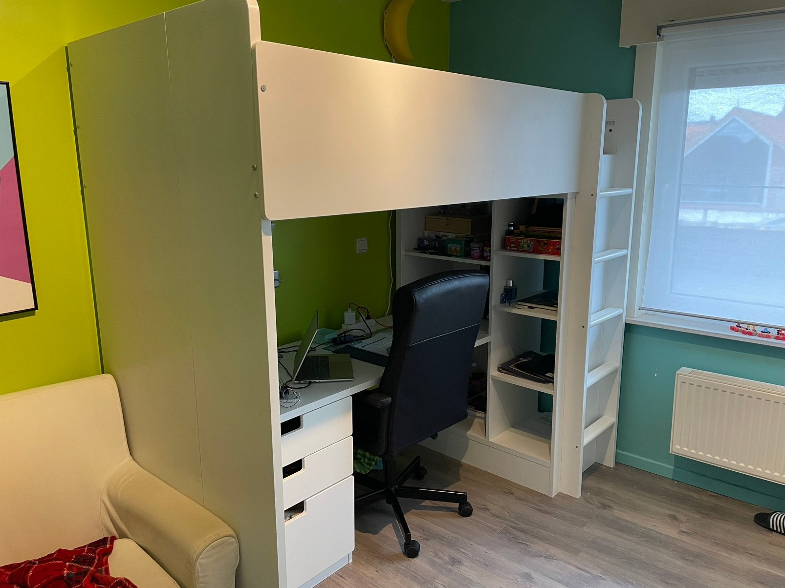 Hoogslaper, Kinderen en Baby's, Kinderkamer | Stapelbedden en Hoogslapers, Ophalen, Zo goed als nieuw, Hoogslaper
