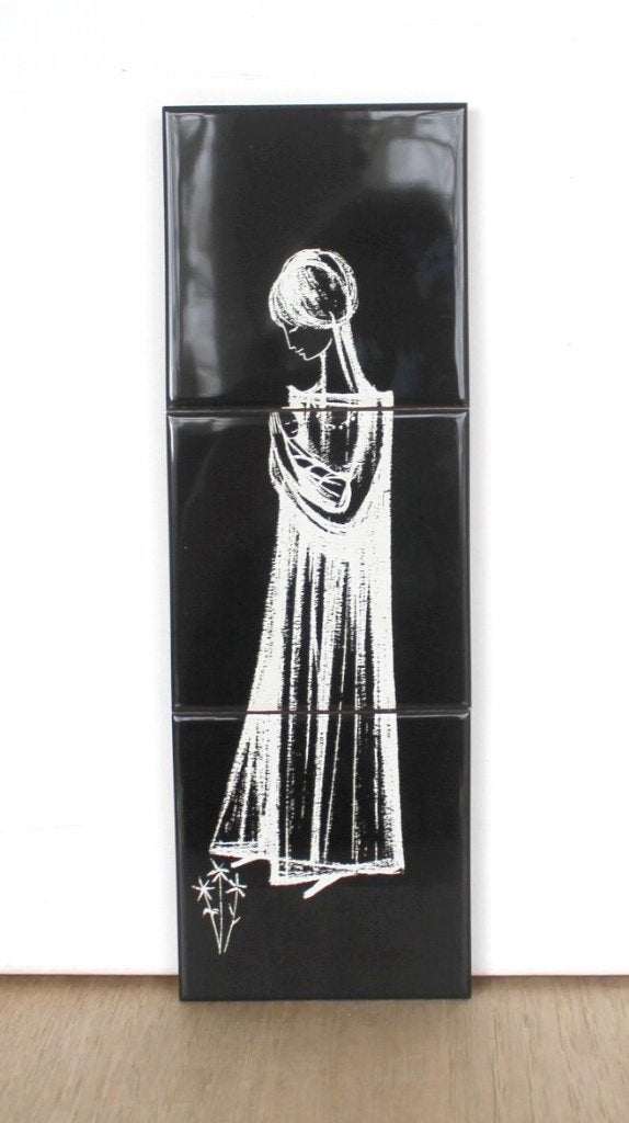 Villeroy & Boch Mettlach Wandpaneel Madonna met Kind '50/'60, Antiek en Kunst, Ophalen of Verzenden