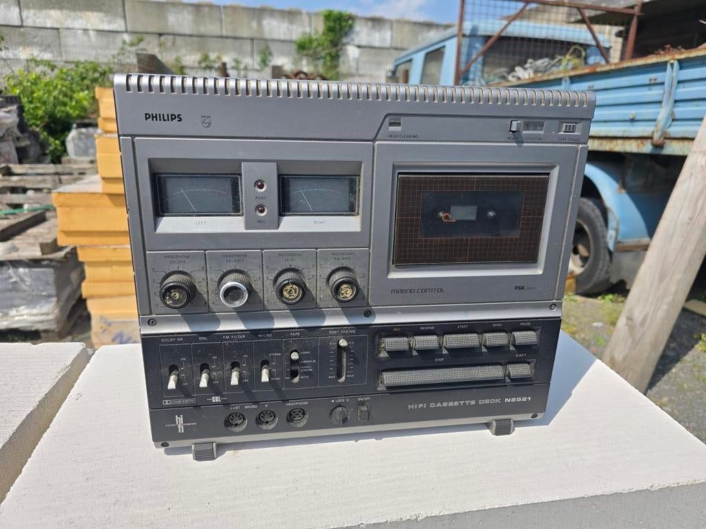 Philips hifi cassette deck n2521, Audio, Tv en Foto, Cassettedecks, Ophalen, Philips