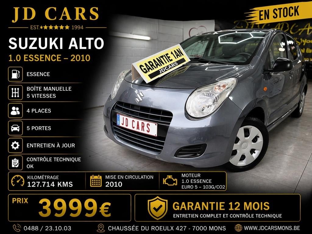 SUZUKI ALTO 1.0 ESSENCE‼️GARANTIE 1 AN CTOK ‼️, Autos, Suzuki, Achat, 50 kW, Entreprise, Garantie prolongée