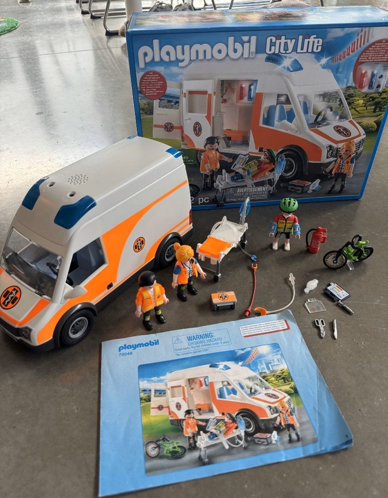 Ambulance Playmobil, Enlèvement ou Envoi, Comme neuf, Ensemble complet