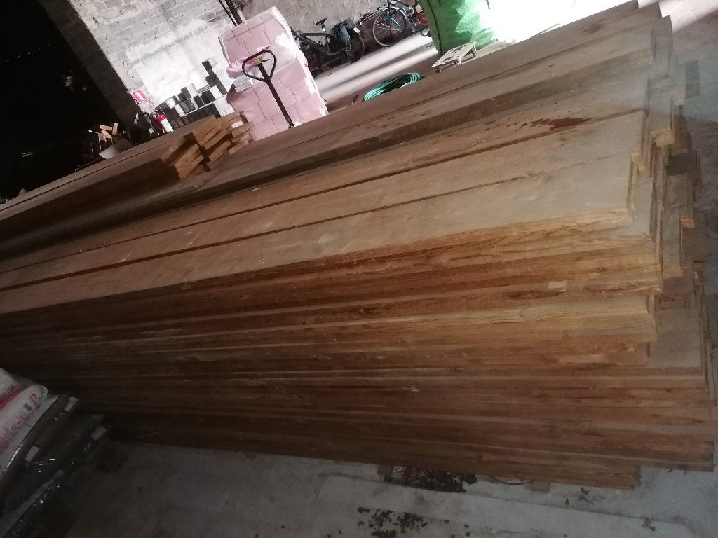 Thermowood vuren houten planken:, Doe-het-zelf en Bouw, Hout en Planken, Ophalen, 25 tot 50 mm, Nieuw, Plank