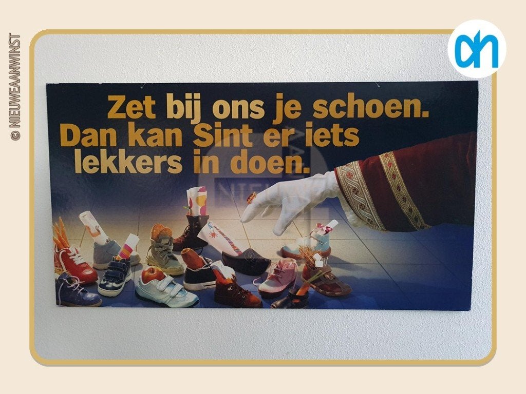 Albert Heijn reclamebord Sinterklaas Zet bij ons je schoen.., Verzenden