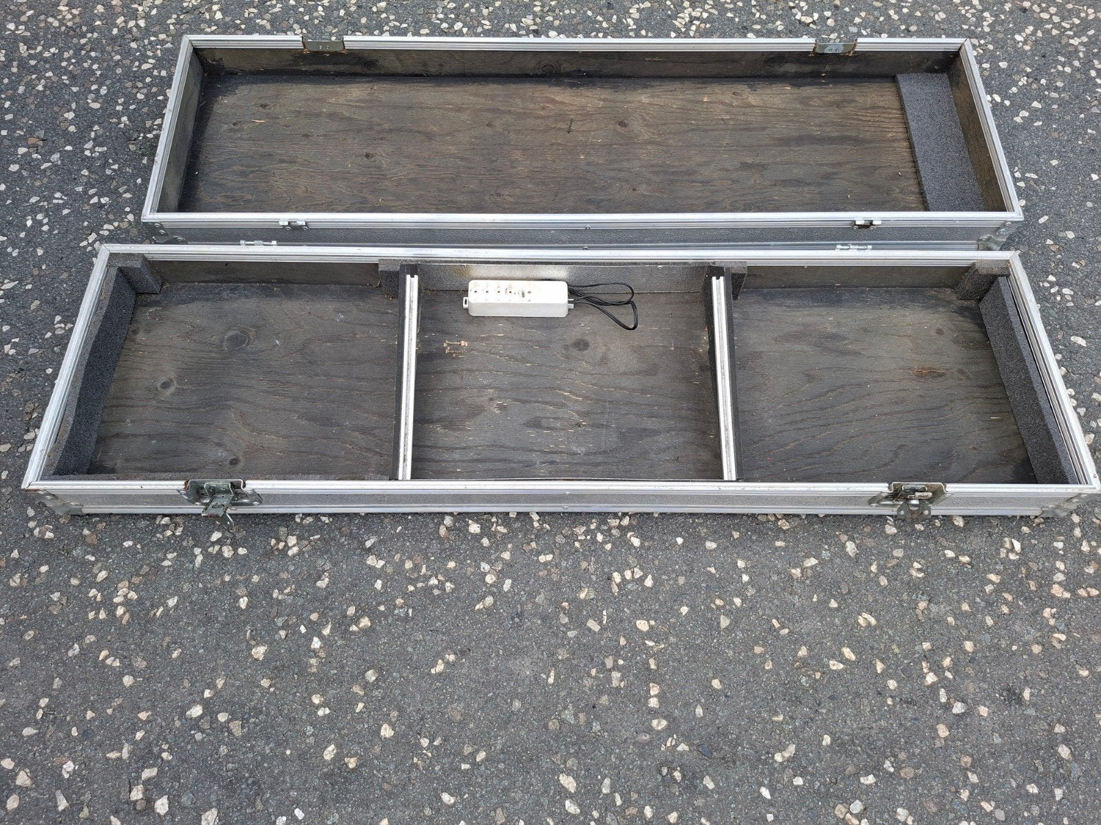 flightcase voor 2 technics mk2 / mk5 en 19" rodec mengpaneel, Ophalen, Flightcase