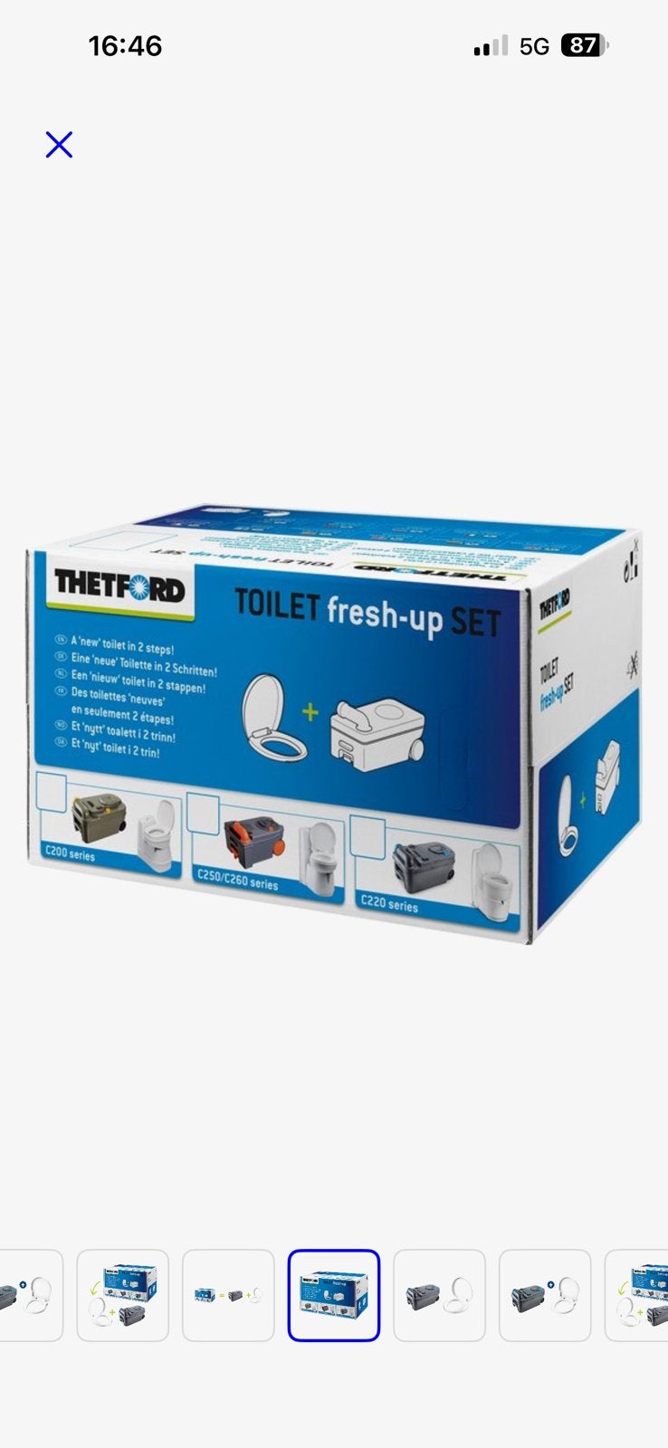 thetford chemische toilet c220, Ophalen, Zo goed als nieuw