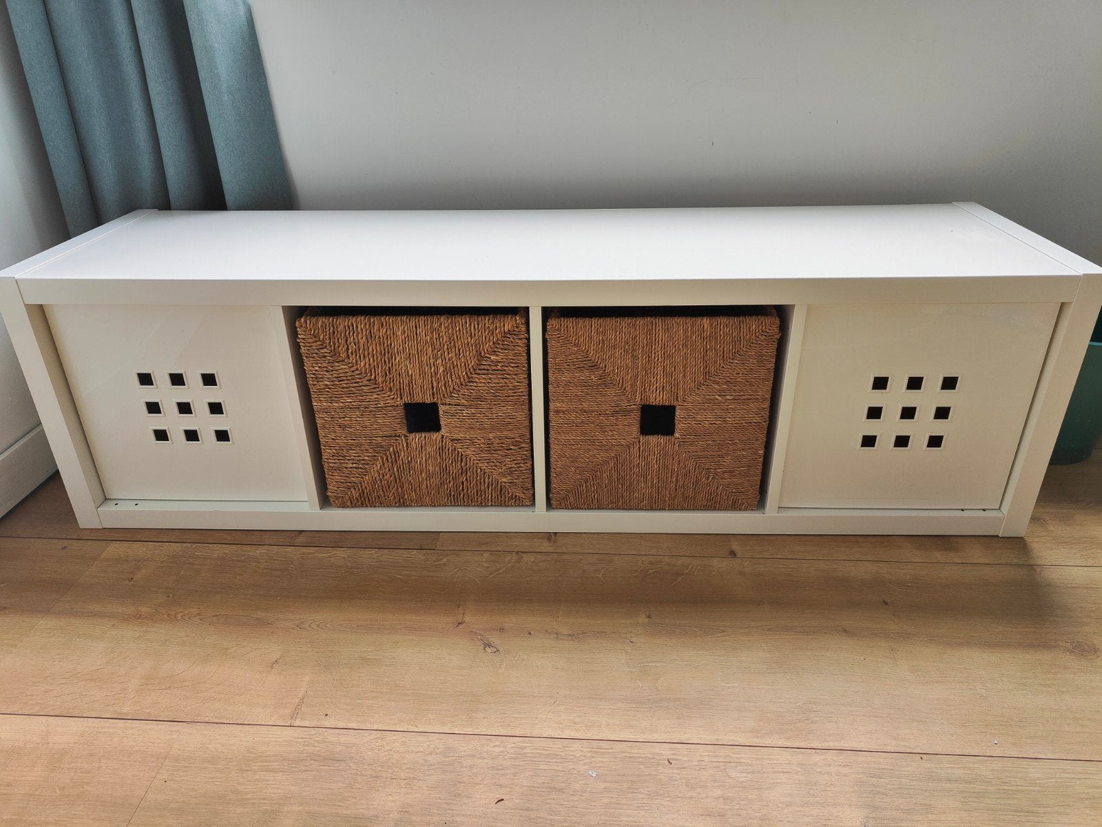 Kallax blanc Ikea à 4 compartiments., Enlèvement