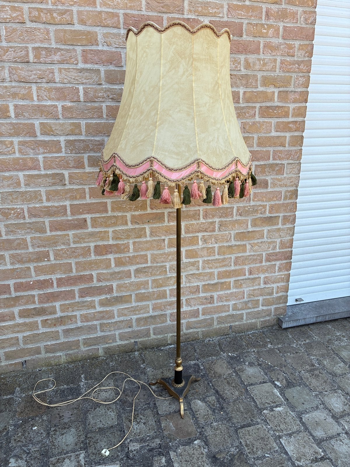 Antieke staande lamp, Ophalen, Zo goed als nieuw
