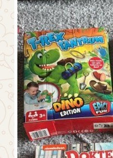 t-rex tantrum dino edition gezelschapsspel, Hobby en Vrije tijd, Drie of vier spelers, Ophalen, Zo goed als nieuw