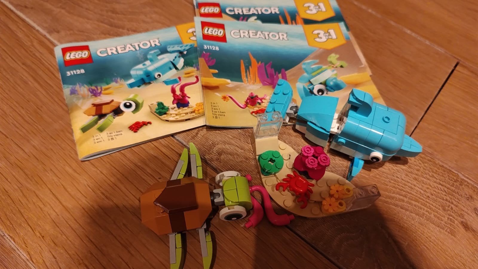 Lego creator 3 in 1: dolfijn, Kinderen en Baby's, Ophalen, Lego, Zo goed als nieuw, Inclusief instructies
