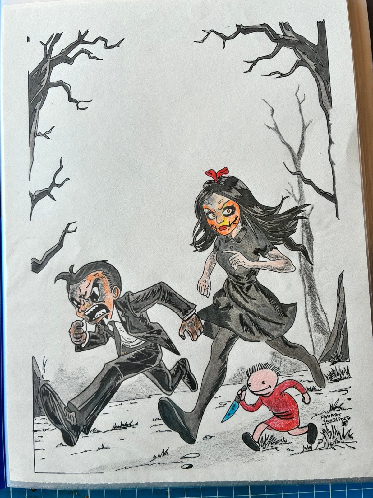 fanart Bob et Bobette Halloween, Collections, Enlèvement ou Envoi, Bob et Bobette, Neuf