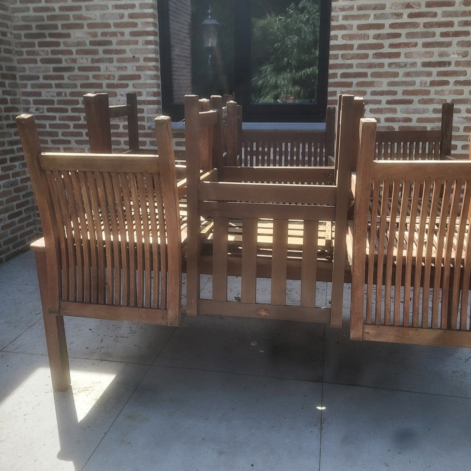 Tuintafel en stoelen, Tuin en Terras, Ophalen
