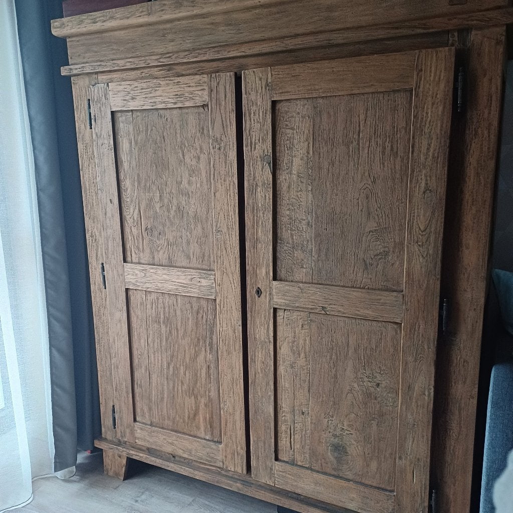 Buffet/hallkast, Huis en Inrichting, Ophalen, Koloniaal/rustiek, 150 tot 200 cm, Teakhout