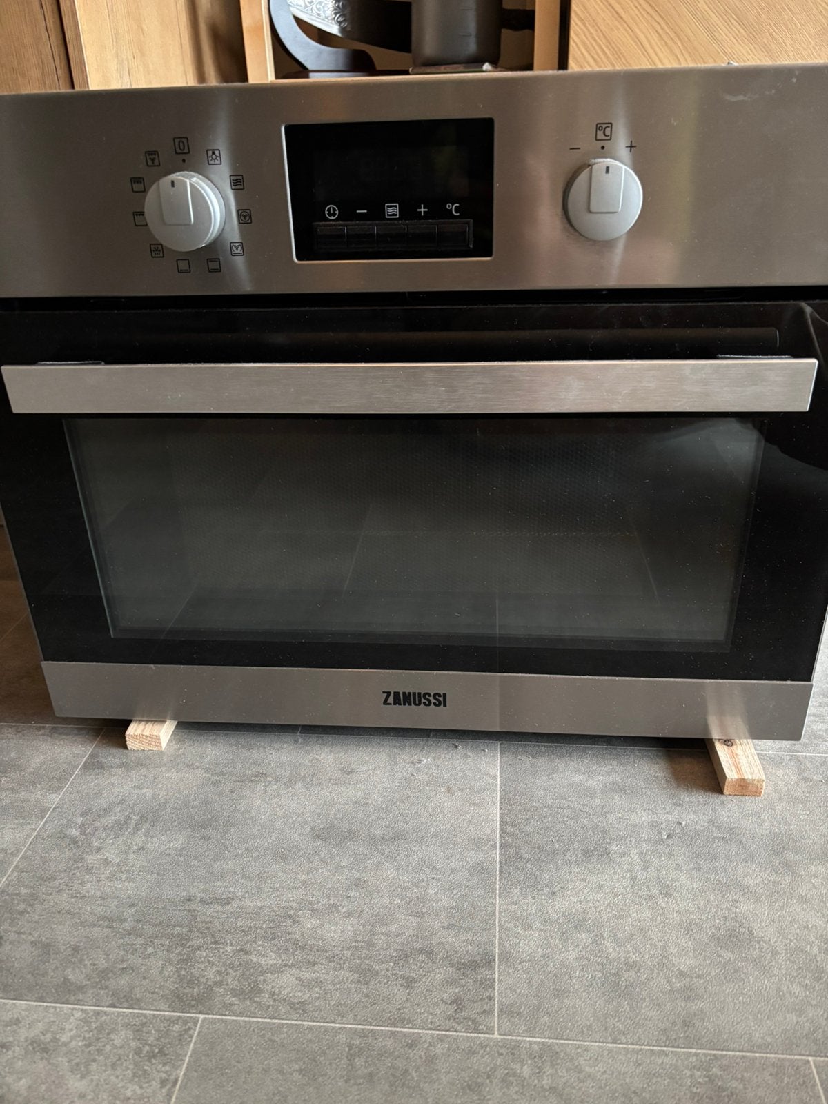 Combioven - zanussi - inbouw - 45cm nis, Electroménager, Fours, Enlèvement, Utilisé, 45 à 60 cm, Four