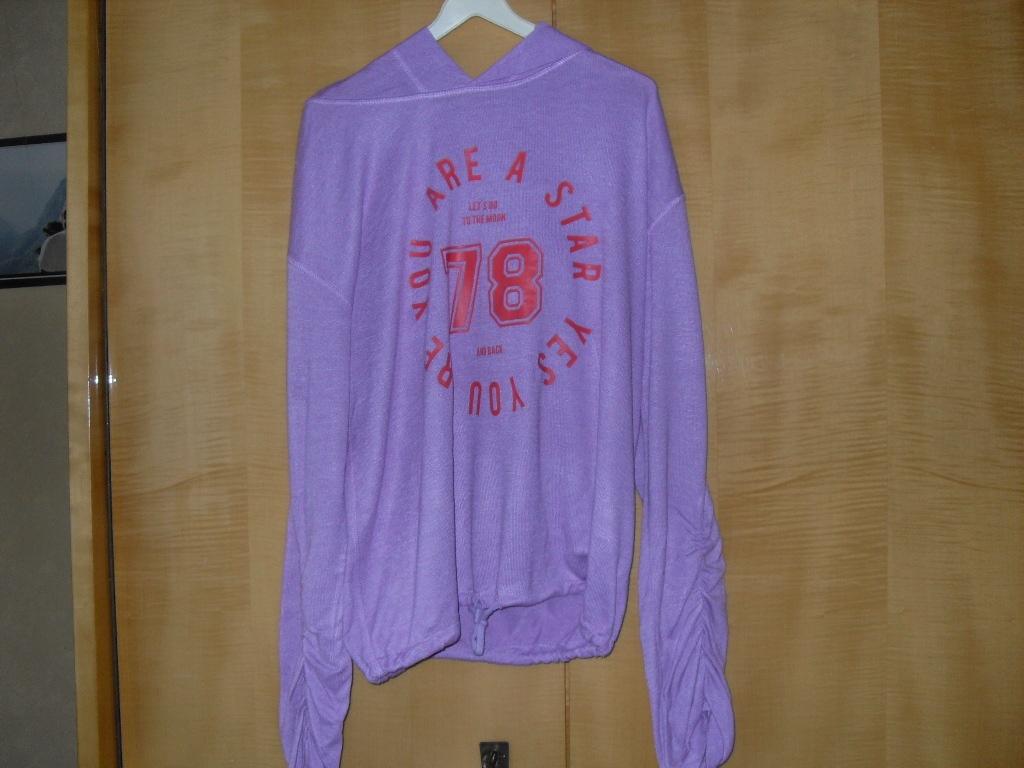 trui paars met kapje h&m 158/164, Kinderen en Baby's, Kinderkleding | Maat 164, Gebruikt, Meisje, Trui of Vest, H&M