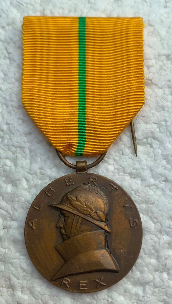 Medaille, Herinneringsmed Regeerperiode Albert-1, 1909-1934, Enlèvement ou Envoi, Armée de terre, Ruban, Médaille ou Ailes