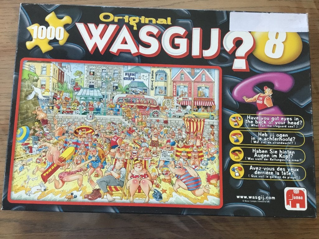 Puzzel Jumbo 1000 wasgij original 8, Enlèvement ou Envoi, 500 à 1500 pièces, Utilisé, Puzzle