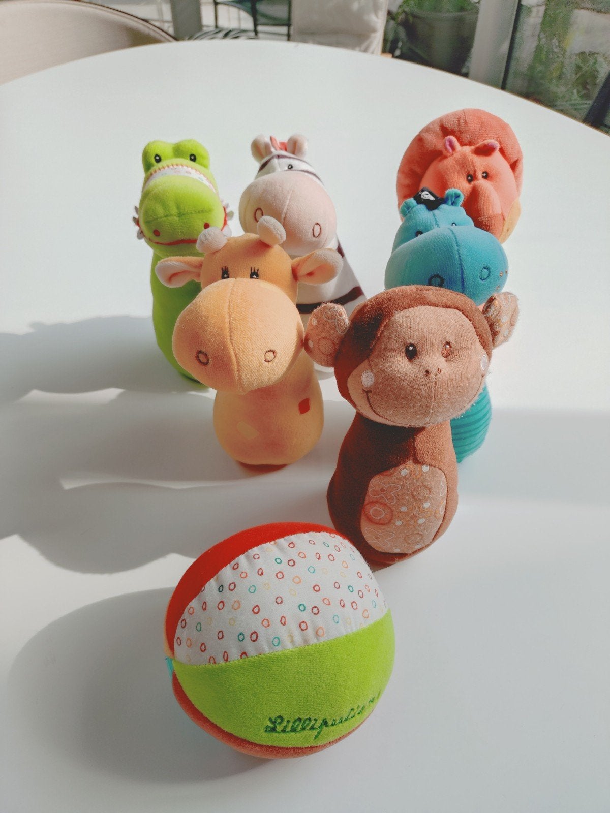 lilliputiens bowlingkegels safari, Ophalen of Verzenden, Zo goed als nieuw, Overige typen, Met geluid