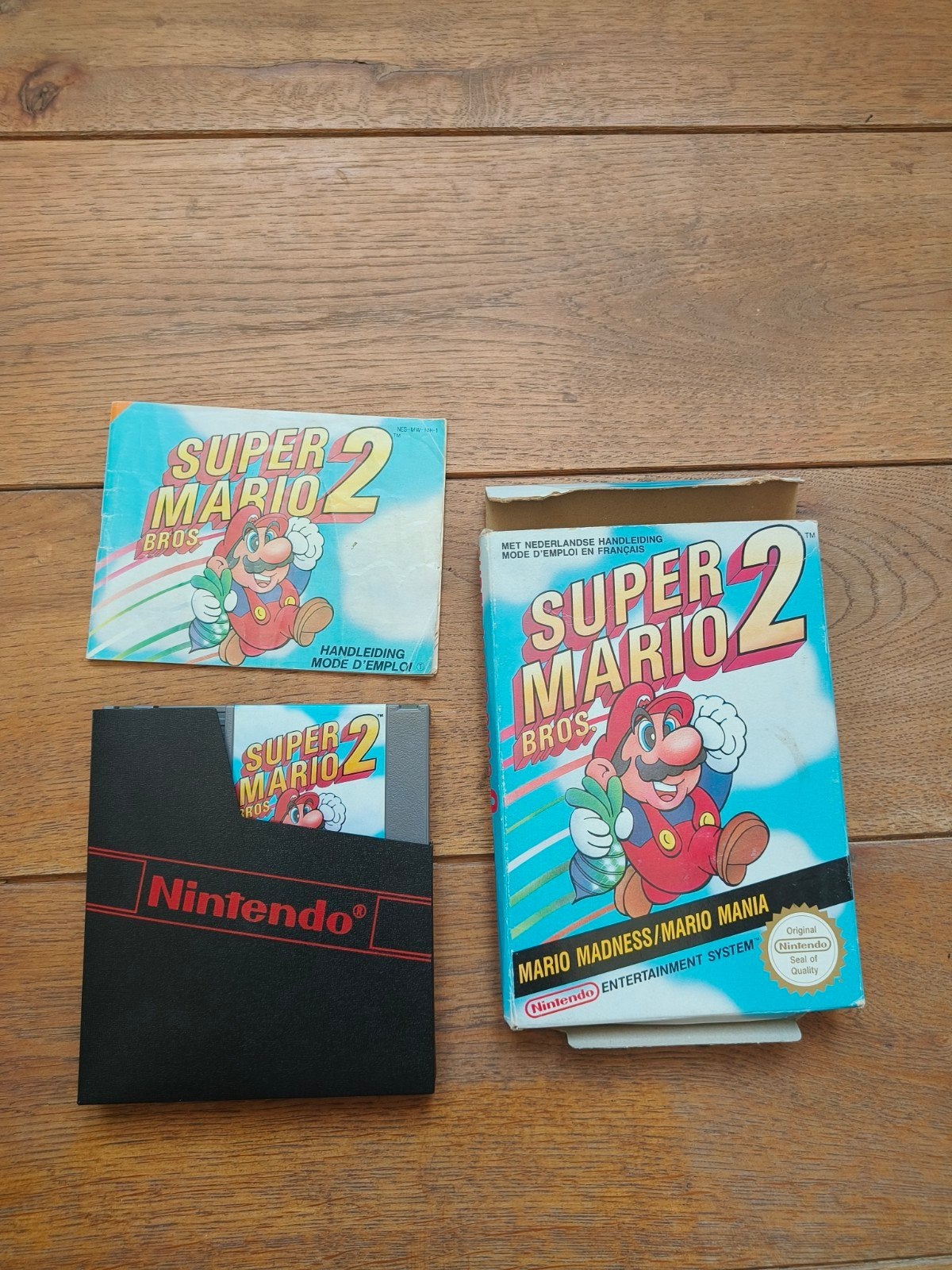Nintendo NES super Mario bros 2. compleet . 1985, Enlèvement, Utilisé