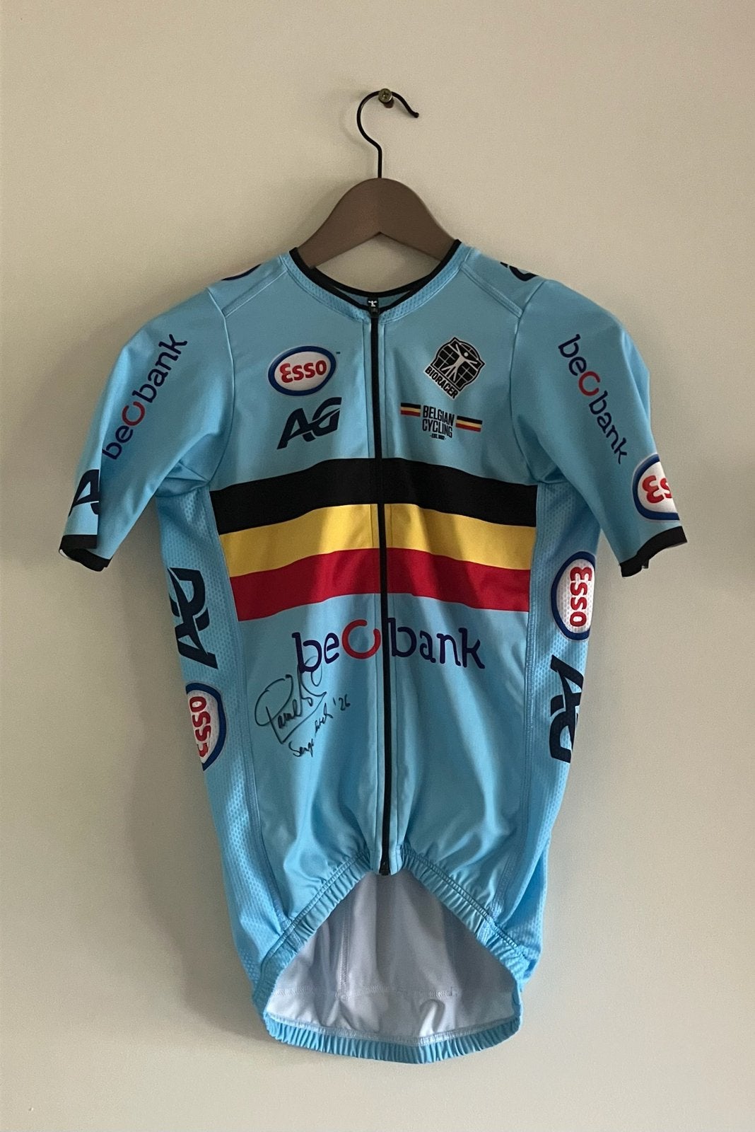 Gesigneerd wielershirt Serge Pauwels, Fietsen en Brommers, Ophalen of Verzenden, Nieuw, Bovenkleding, Bio Racer