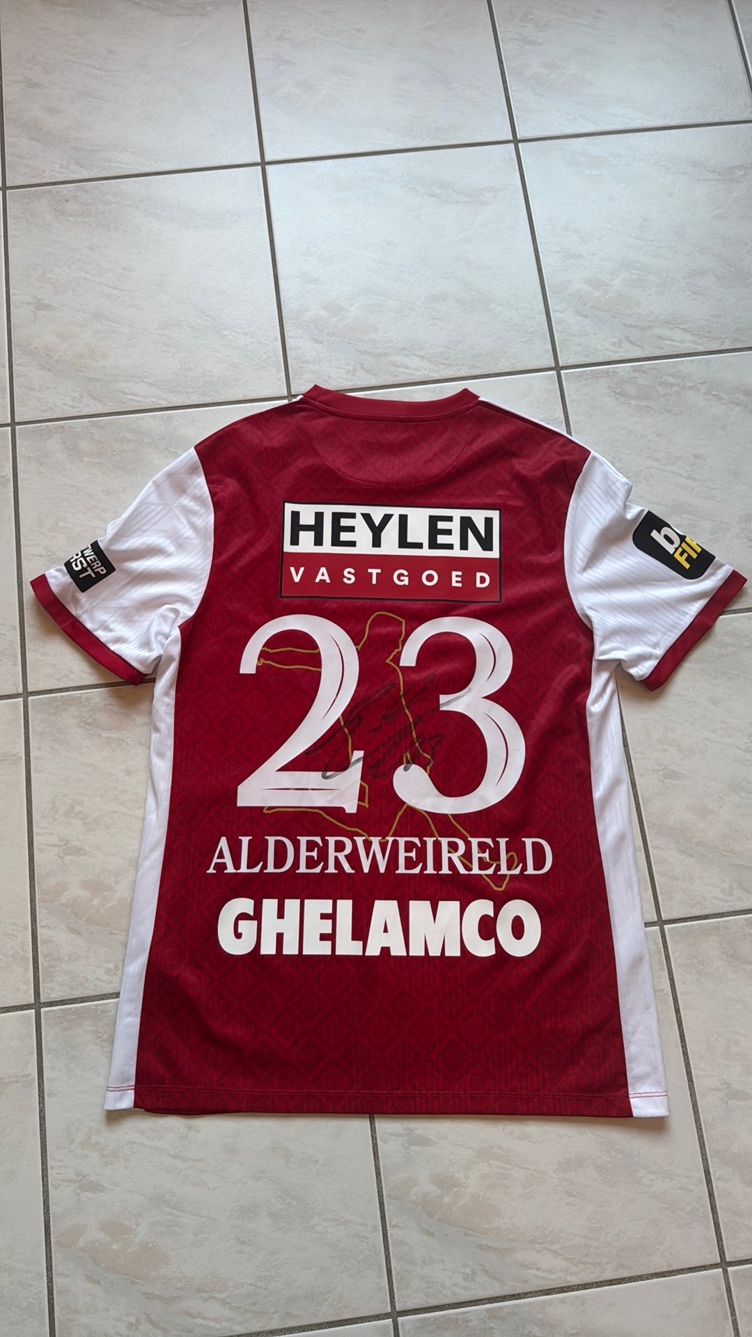 Gesigneerd Toby Alderweireld shirt, Enlèvement ou Envoi, Comme neuf, Maillot