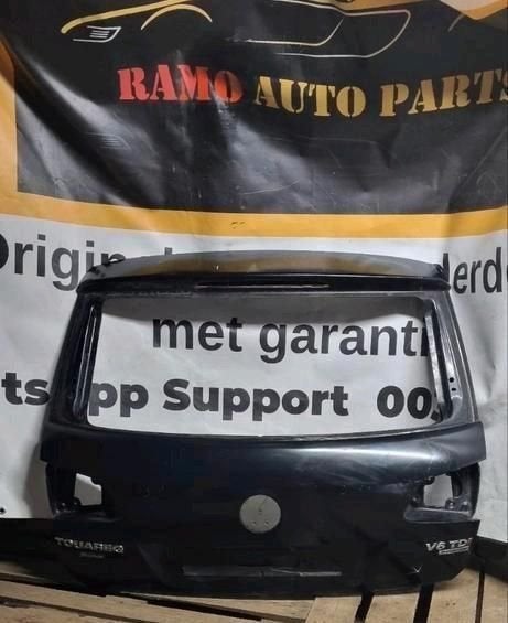 VW TOUAREG 7P FACELIFT ACHTERKLEP KLEUR LG7W ALLES LEVERBAAR, Gebruikt, -, Ophalen of Verzenden, Achter