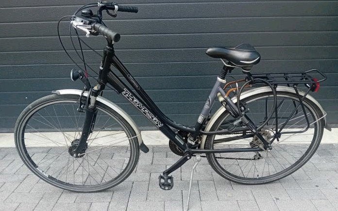 Meisjesfiets alu Thompson 28inch maat48 21v NIEUWPRIJS 475€, Gebruikt, Velgrem, Versnellingen, Ophalen
