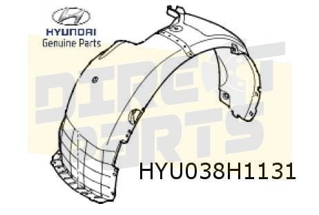 Hyundai i30 (4/17-)  modderkuip voorscherm Links Origineel!, Neuf, -, -, Garde-boue