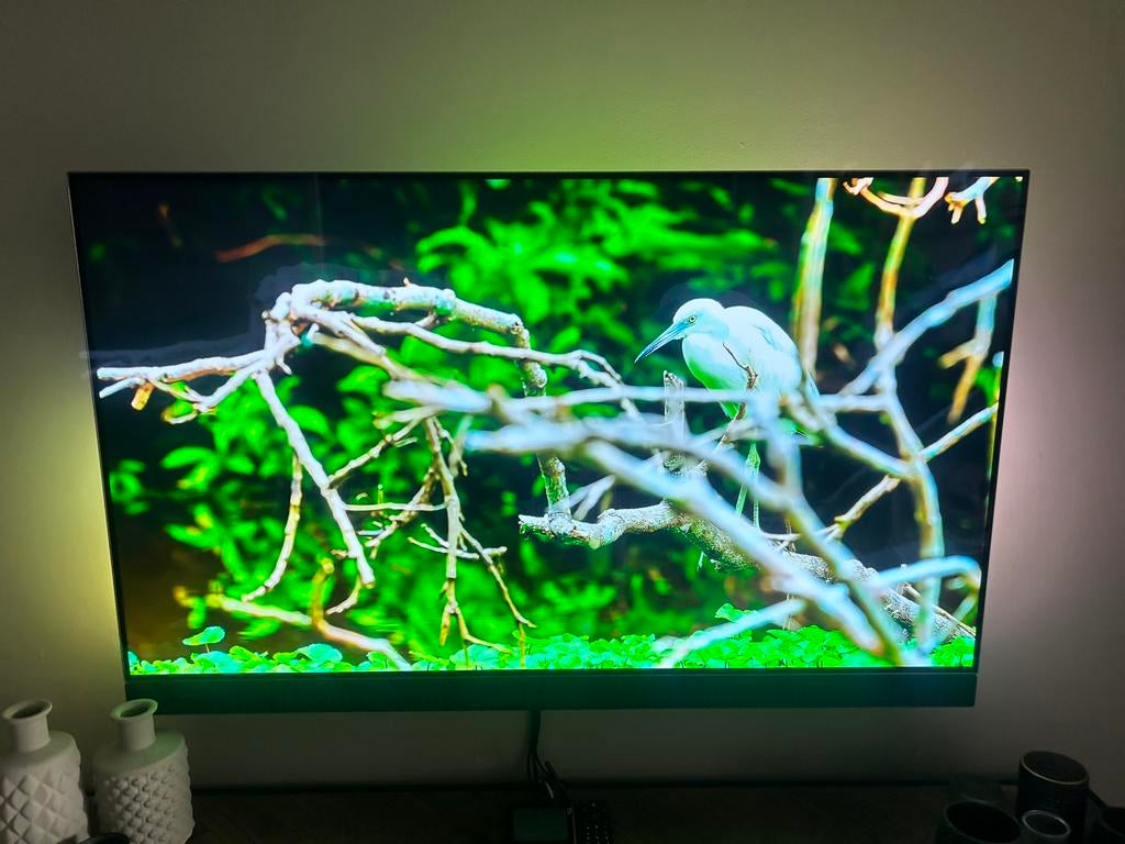 Philips 55” OLED TV – Ambilight +  Soundbar, Audio, Tv en Foto, Ophalen, Philips, Gebruikt, 100 cm of meer
