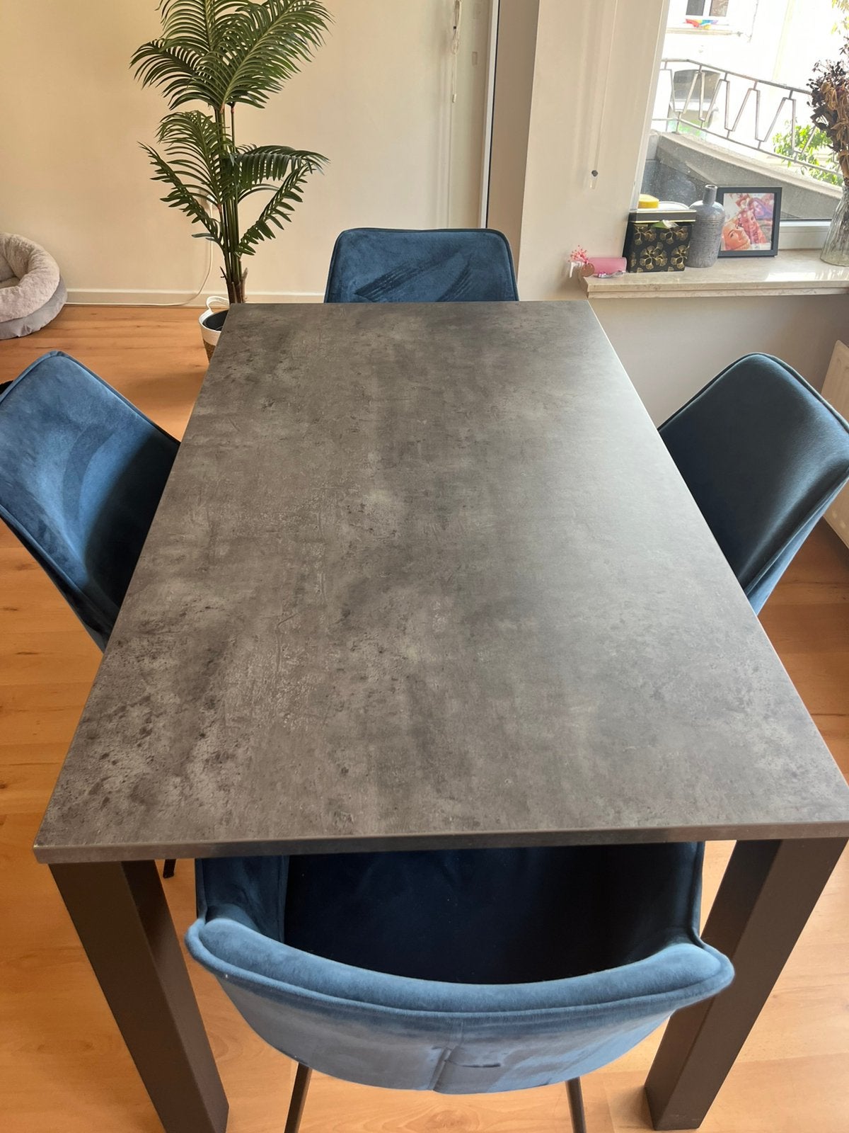Eettafel + 4 stoelen WEBA, Huis en Inrichting, Ophalen, Gebruikt