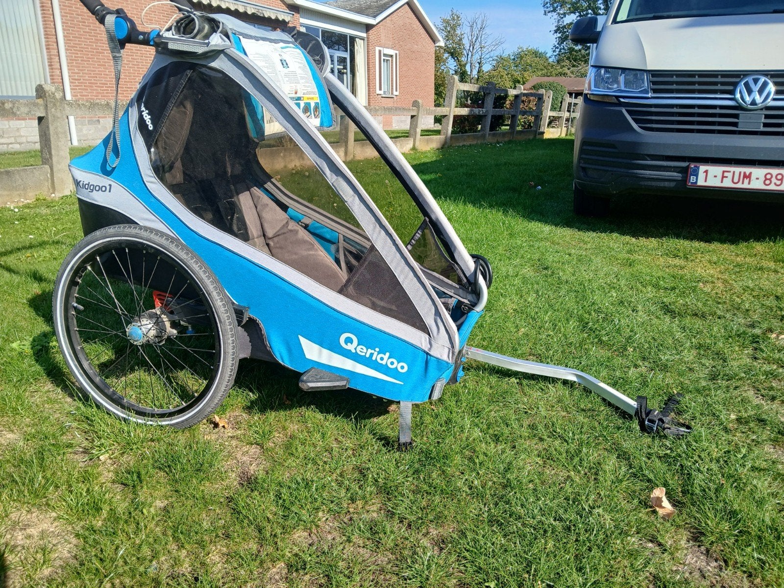 fietskar, Fietsen en Brommers, Ophalen, Zo goed als nieuw, Kinderkar, Vering