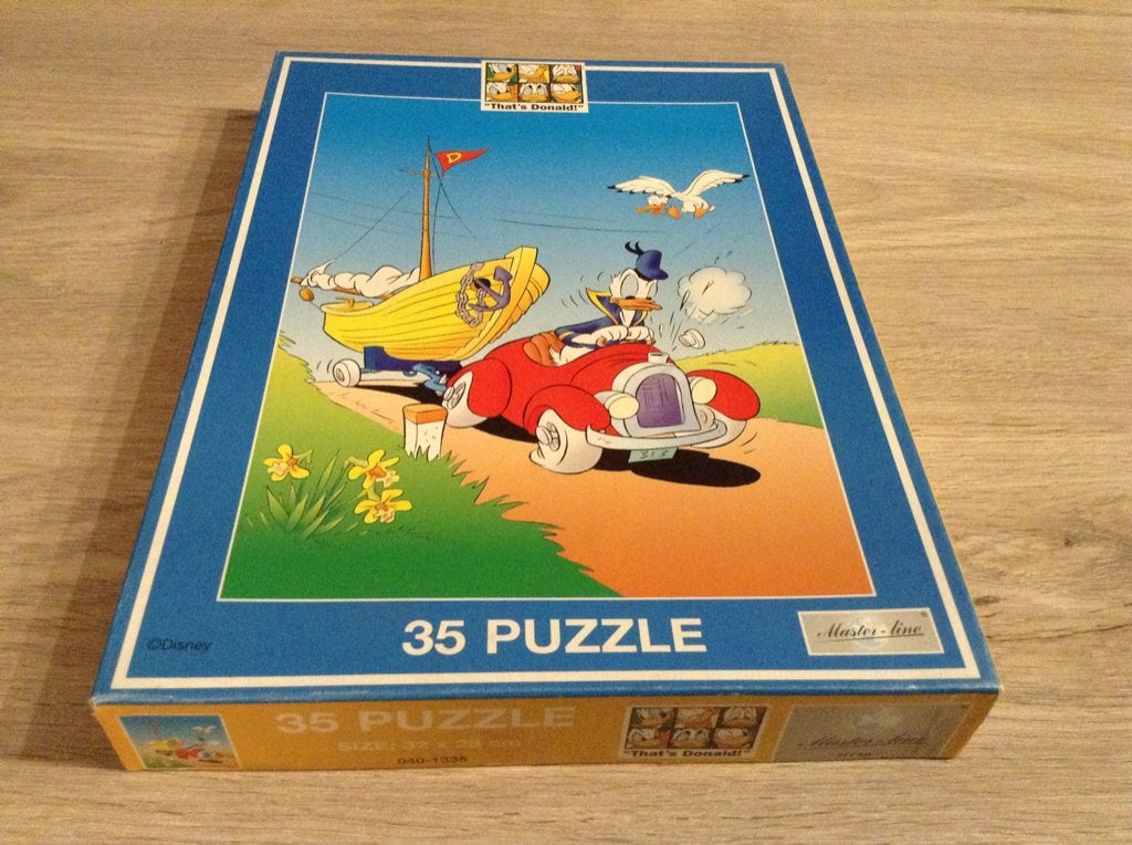 Puzzle Disney Donald Duck (35 pièces), Enlèvement ou Envoi, 10 à 50 pièces, Comme neuf, 4 à 6 ans