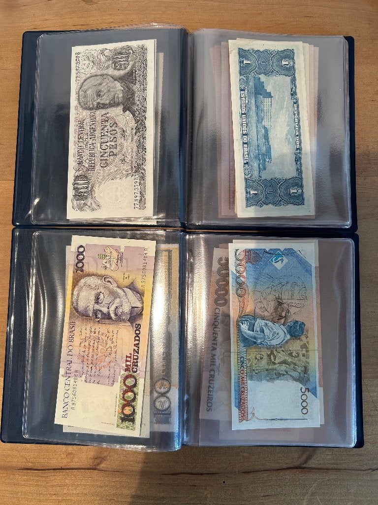 26 verschillende biljetten, Postzegels en Munten, Ophalen of Verzenden, Zuid-Amerika, Los biljet
