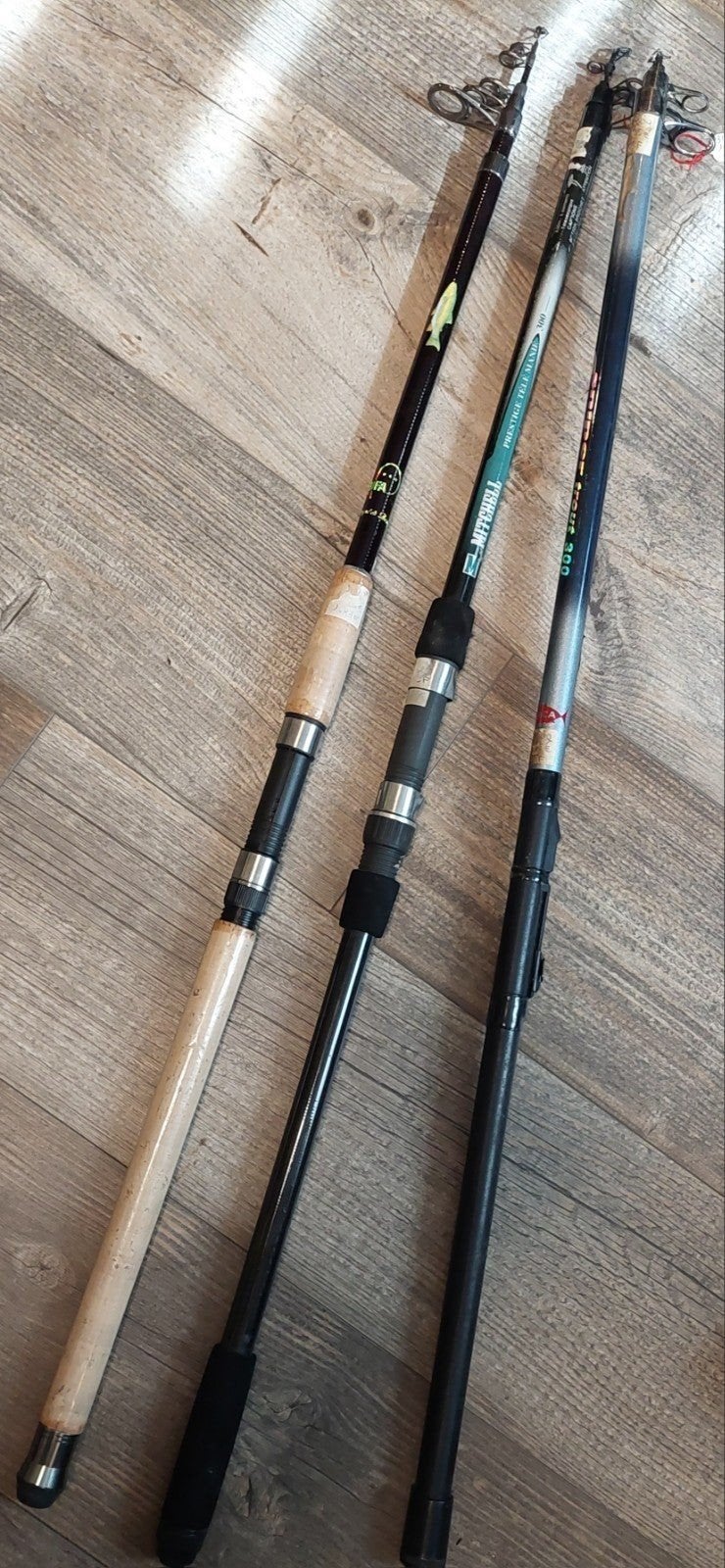 2 canne 3m à truite et 1 brochet, Enlèvement