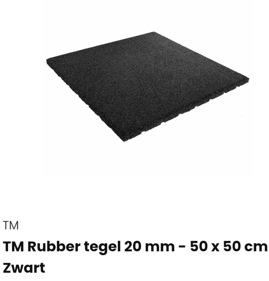 Zwarte rubberen tegels, Utilisé, Autres types, Moins de 5 m², Caoutchouc