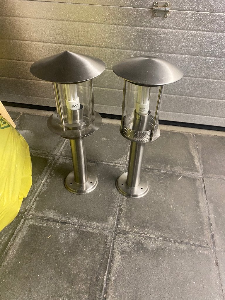 2 tuinlampen te koop, Tuin en Terras, Ophalen
