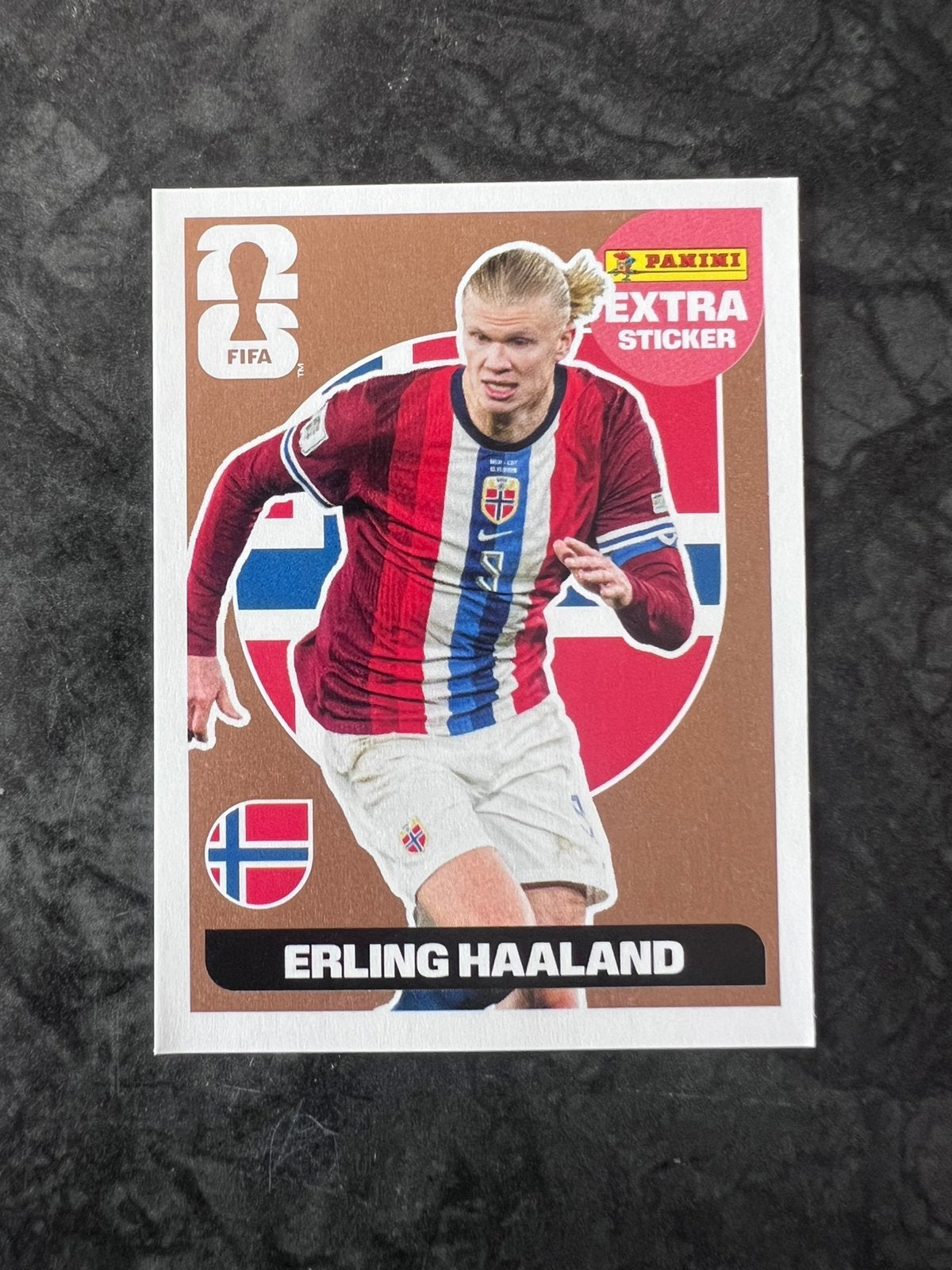 Panini extra sticker - Haaland brons, Hobby & Loisirs créatifs, Autocollants & Images, Enlèvement, Neuf, Autocollant