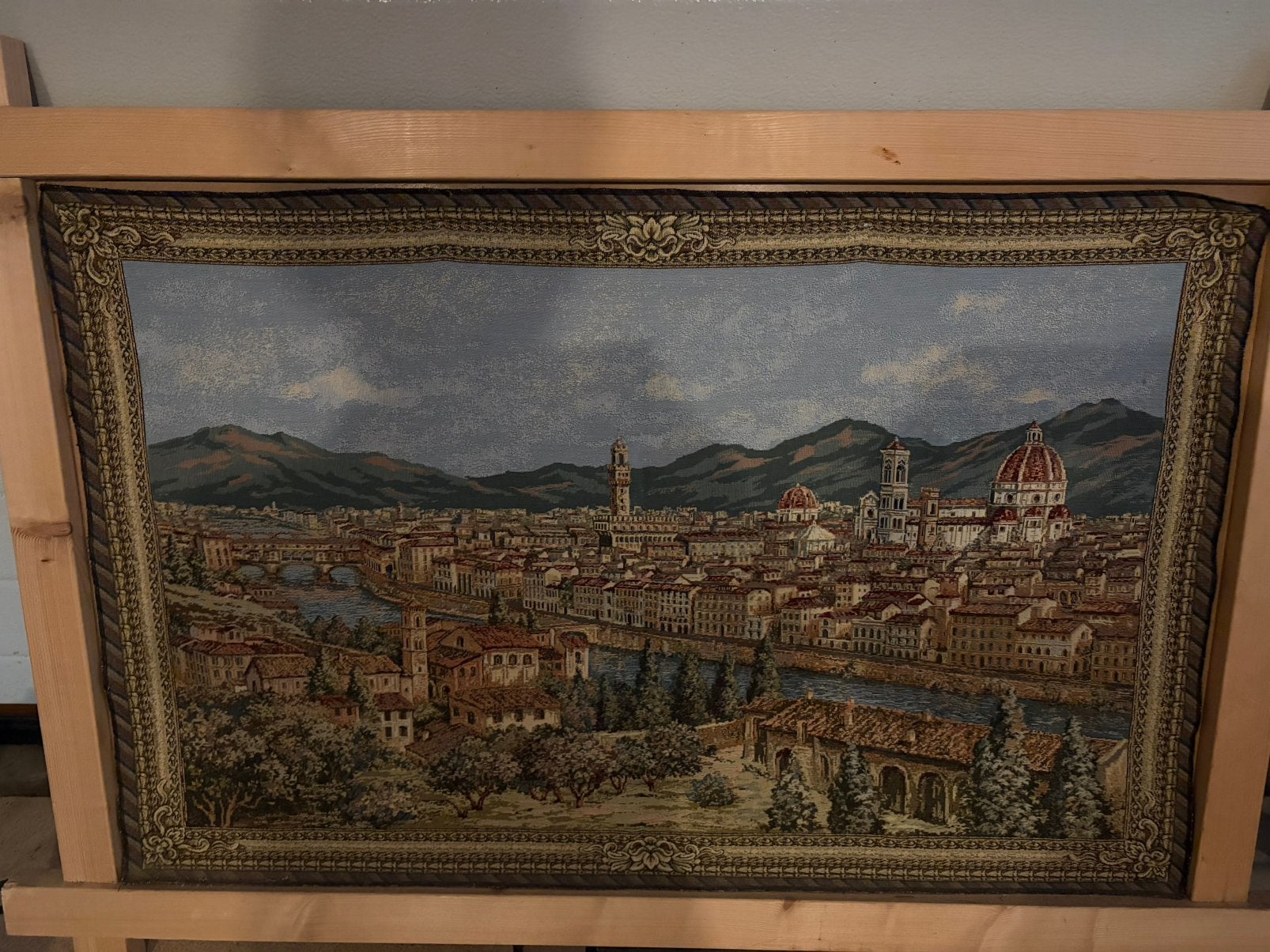 Decoratieve doek Firenze! Helemaal nieuw! In frame!, Ophalen, Doek