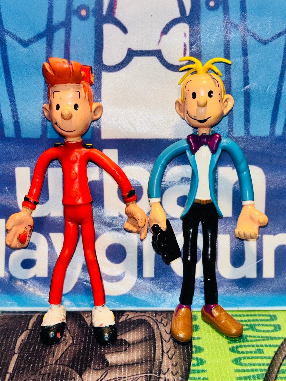 Vintage Spirou- en Fantasio-figuren ‍️, Ophalen of Verzenden, Gebruikt