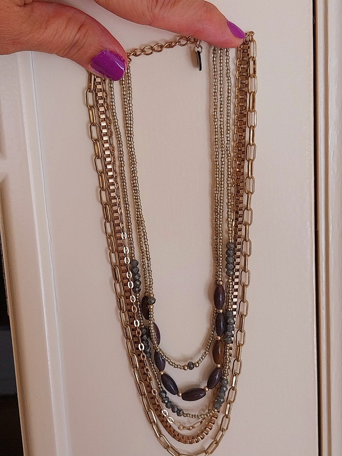 Prachtige gelaagde ketting van Candy Sweet – Goudkleurig met, Handtassen en Accessoires, Kettingen, Ophalen, Goud, Goud