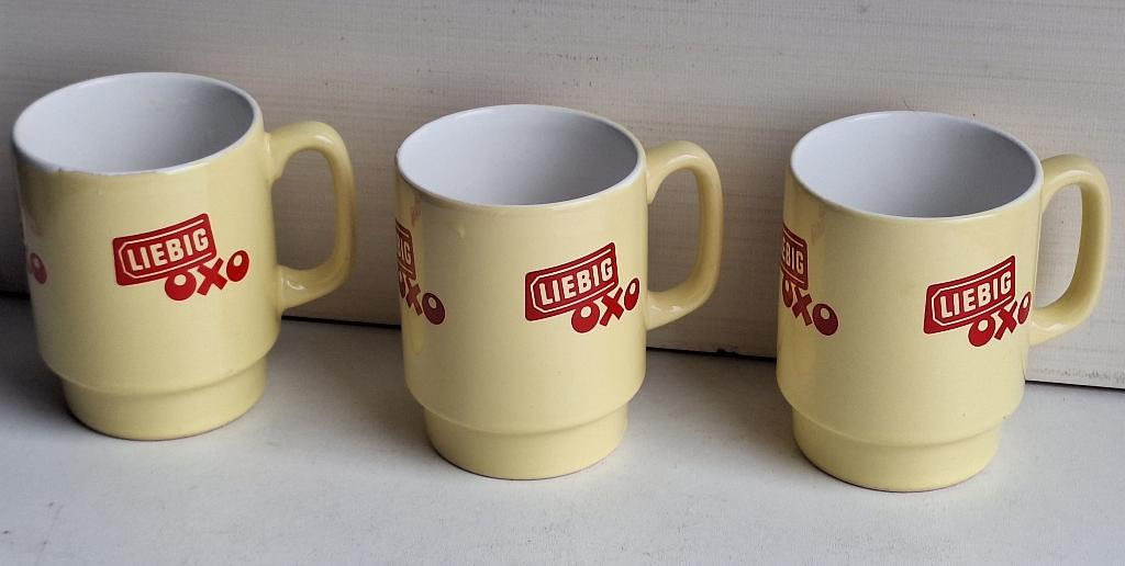 3 jolies anciennes tasses Liebig OXO, Collections, Enlèvement ou Envoi, Utilisé, Autres types