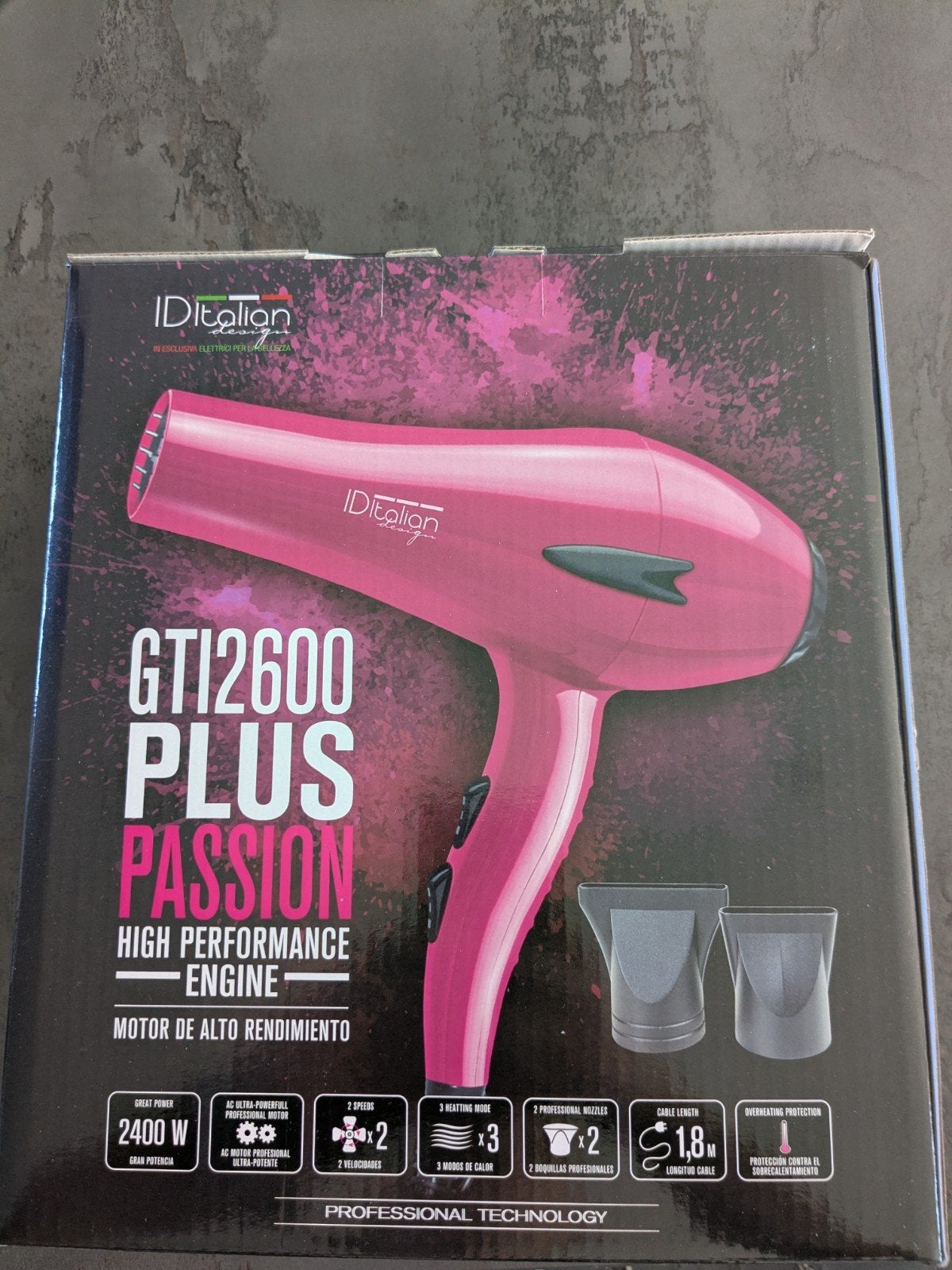 sèche cheveux rose fushia 2400w, Enlèvement ou Envoi