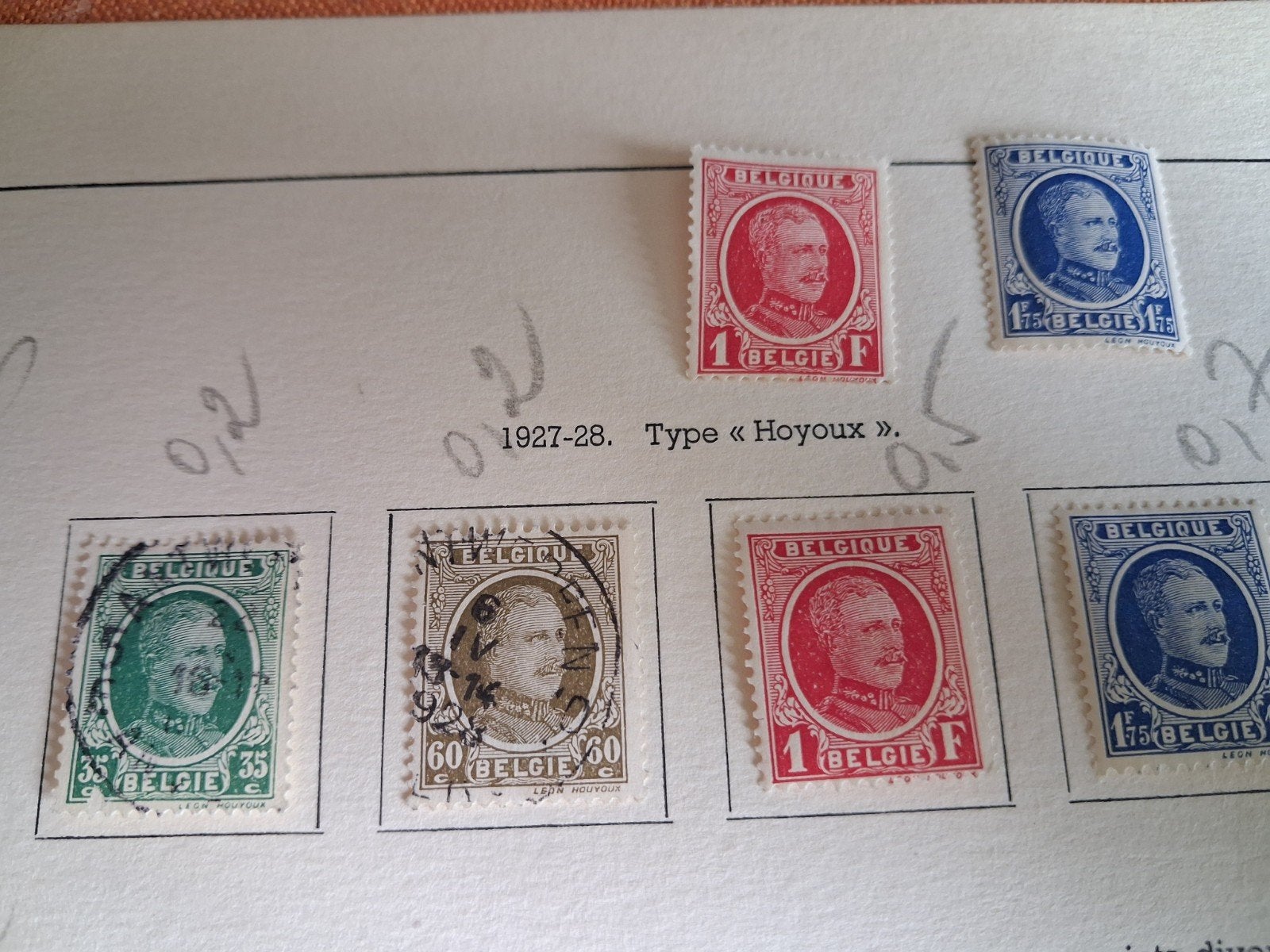 1927 Belgische postzegels COB 254 tot 257., Ophalen of Verzenden