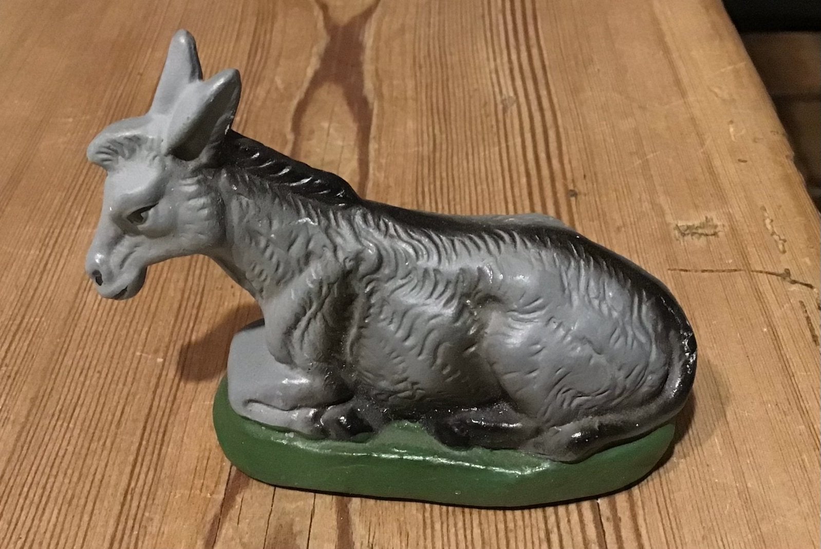 Ezel uit de kerststal in papier mache, Ophalen of Verzenden, Zo goed als nieuw